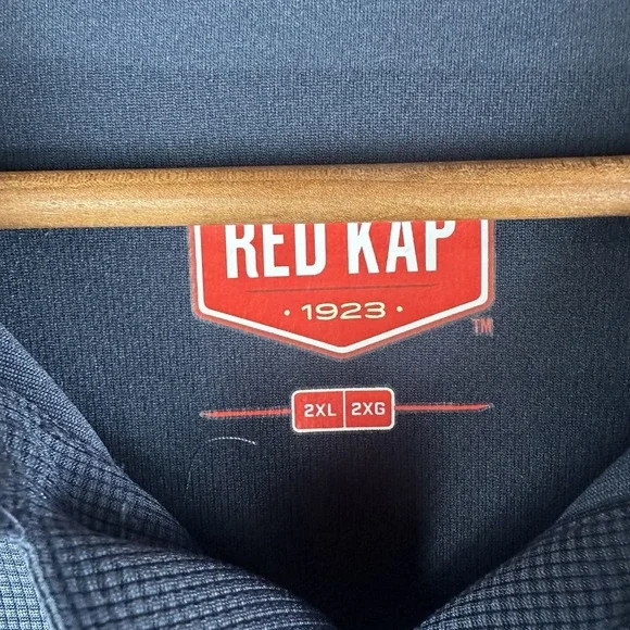 Red Kap Polo Shirt 2XL Blue Performance Workwear Short Sleeve NWT - Picture 4 of 5